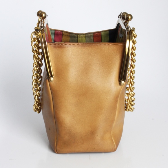 Bonnie Cashin for Coach Small Double Header Tote Bag Chain Strap Vintage 60s HTF - Picture 8 of 17